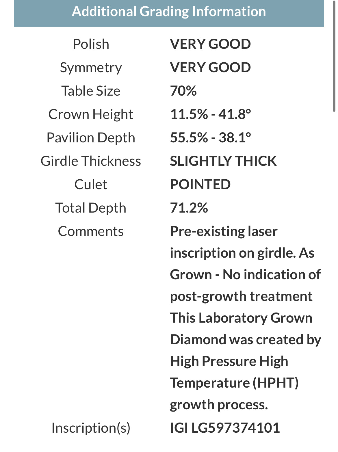 1.06 Lab Grown Princess Cut Diamond , Color D , Clarity VVS2 - GCAL LG597374101