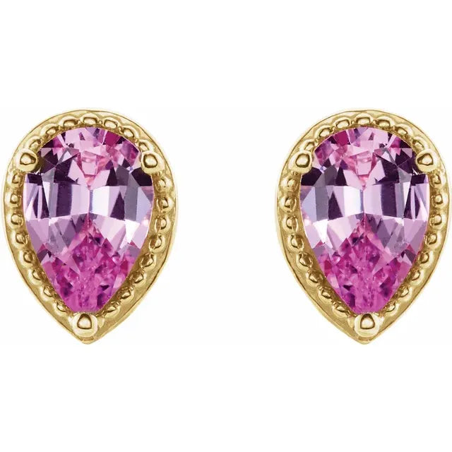 Pink Sapphire Stud Earring are the color of the year