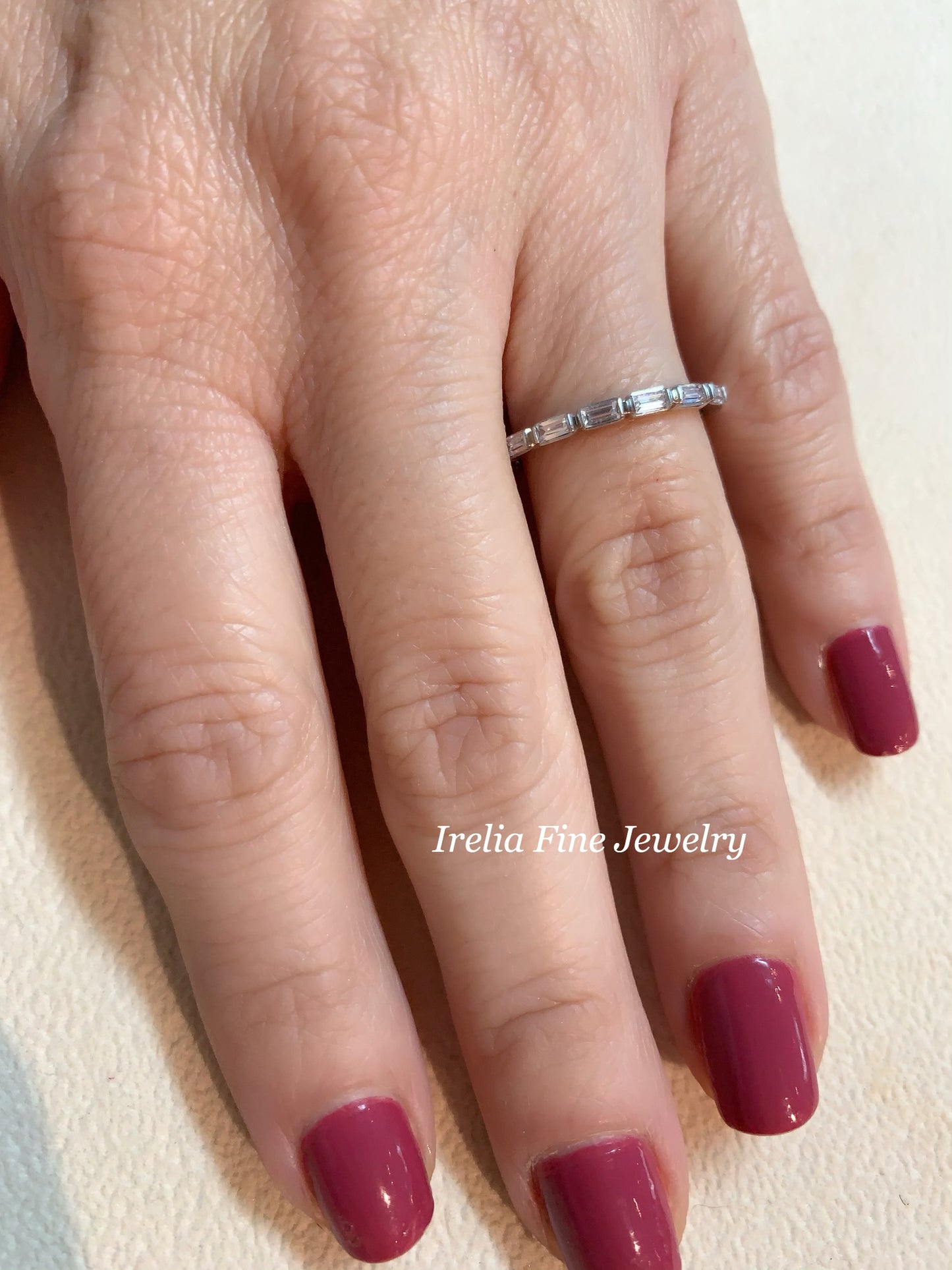 14K Gold 1/4 CTW Natural Diamond Baguette Band