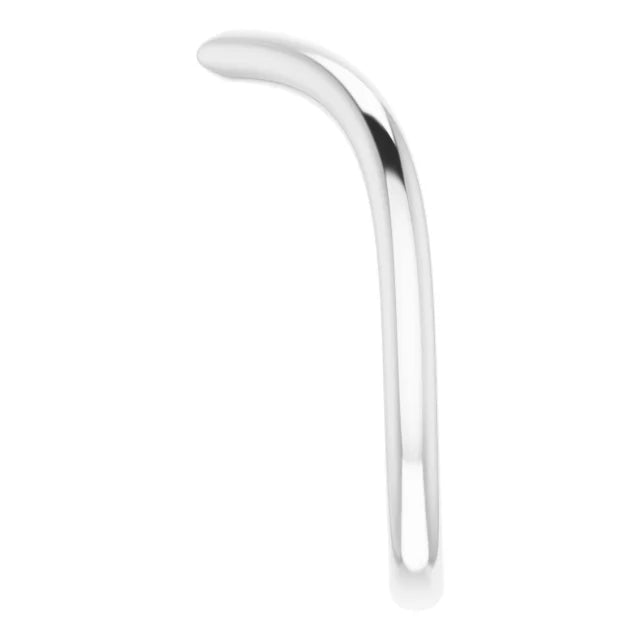 14K Gold Mid V Shape Wedding Band or Stackable