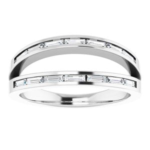 14k Rose Gold 1/3 CTW Natural Diamond Ring with Negative Space