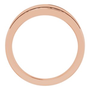 14k Rose Gold 1/3 CTW Natural Diamond Ring with Negative Space