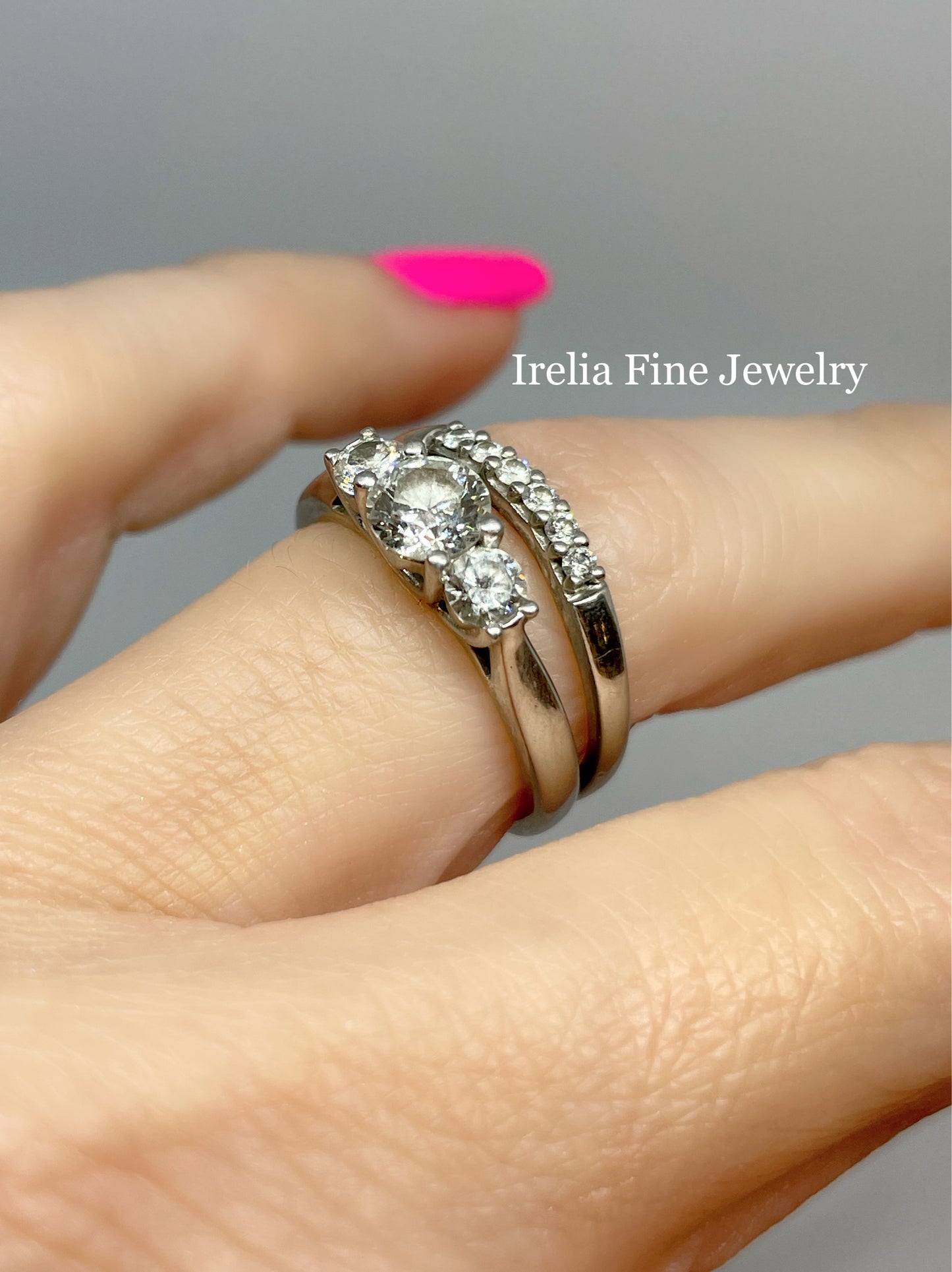 Redesign Engagement Ring & Band to Custom Create a Ring Hand Ring