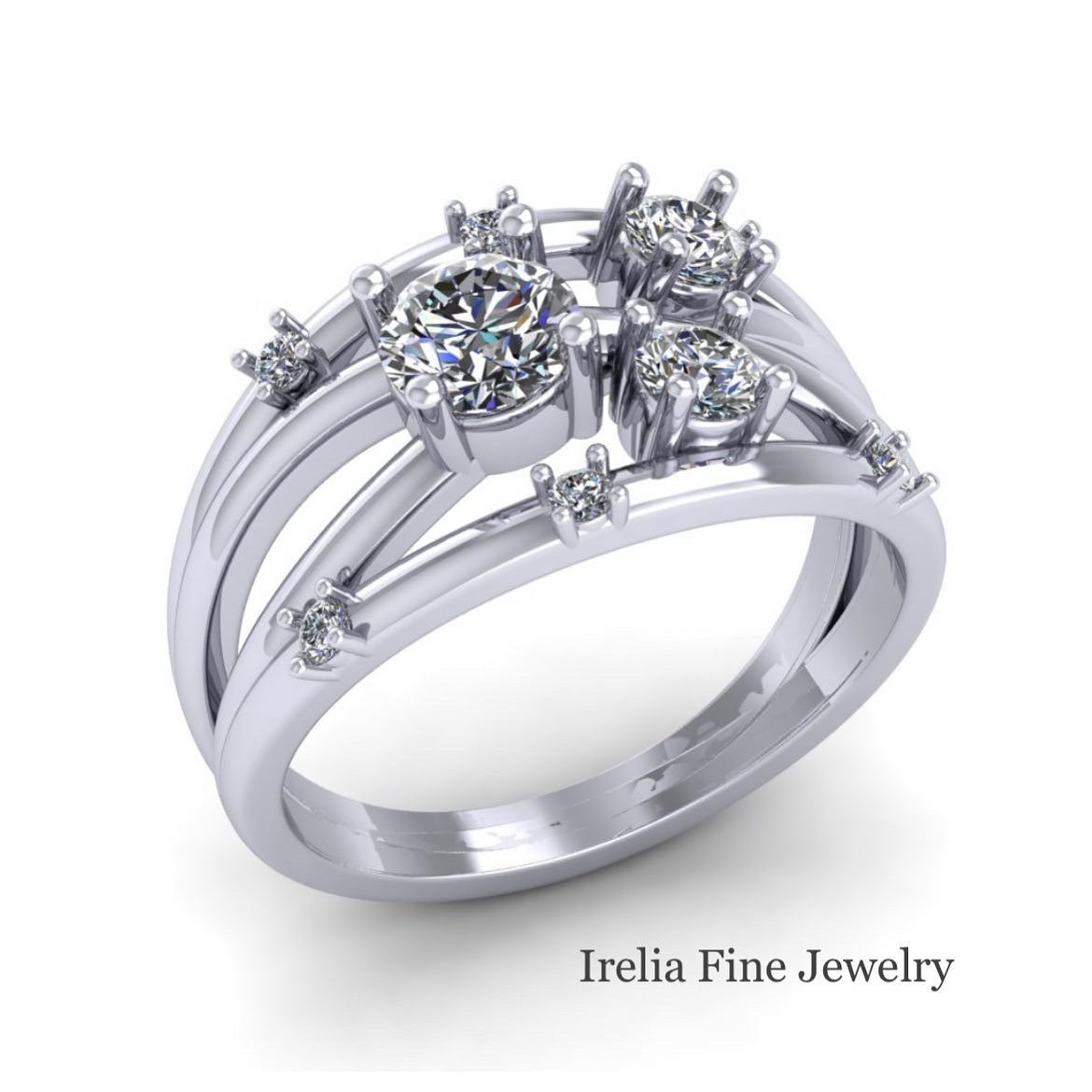 Redesign Engagement Ring & Band to Custom Create a Ring Hand Ring