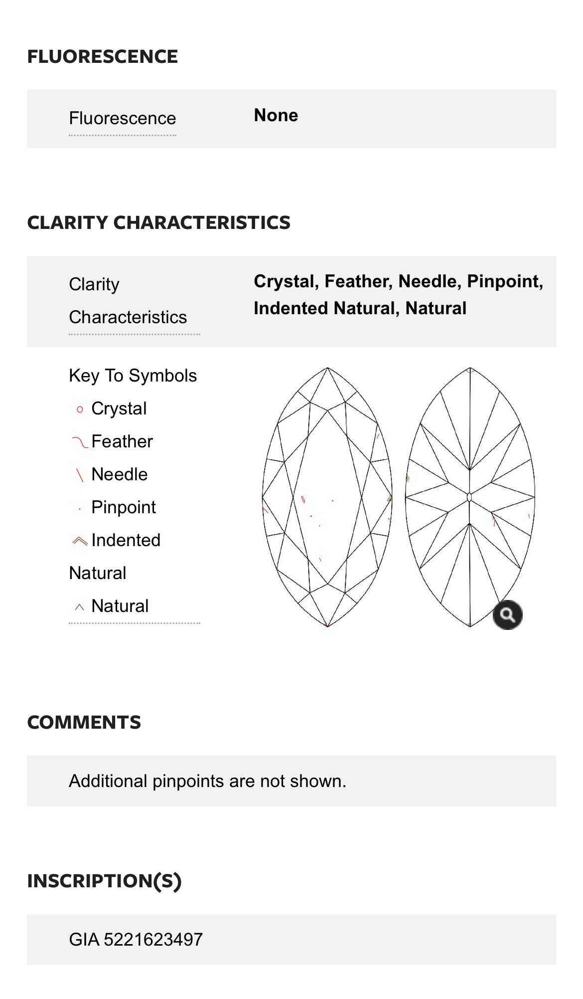 2.99 Carat Marquise Diamond , Color H , Clarity VS2, GIA 5221623497