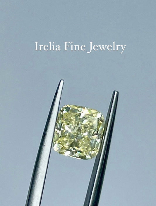 2.02 Carat Cushion Cut Diamond Color Fancy Intense Yellow , GIA Certified 5221382426