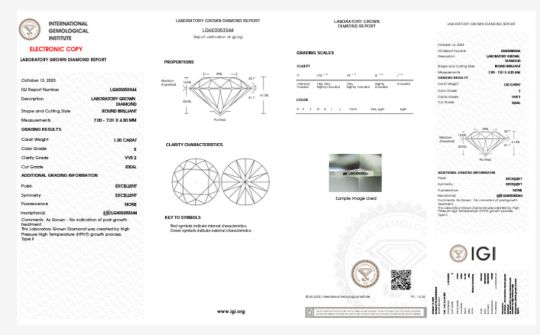 Round Lab Diamond