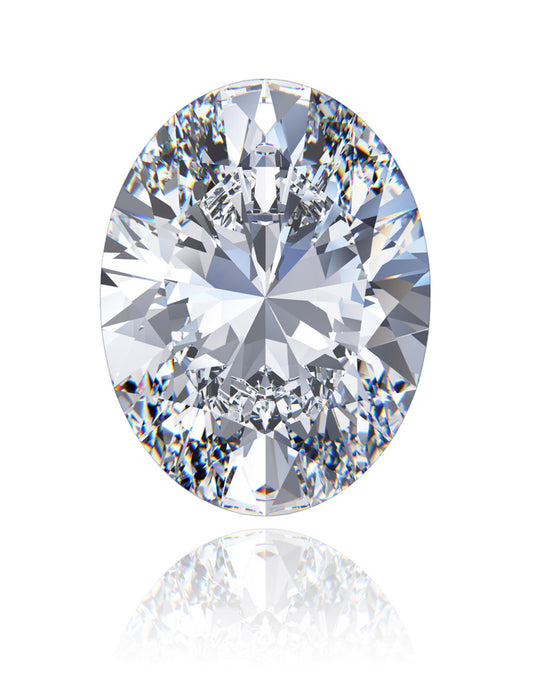 OVAL 3.01 Carat Lab Grown Diamond, Color E , Clarity VVS2