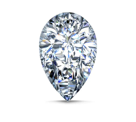 Pear 2.19 Lab Grown Diamond , Color G , Clarity VVS2, GCAL TRIPLE EXCELLENT Certificate LG330041526