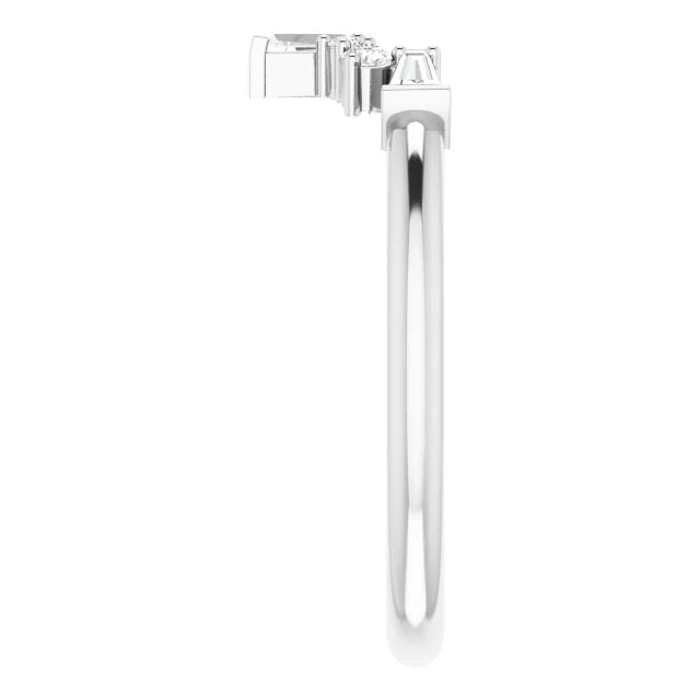 1/5 CTW Natural Diamond Contour Band